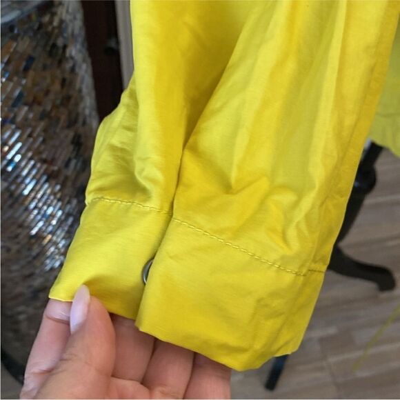 Eileen Fisher Women's Yellow Hooded Jacket, XL - Picture 10 of 16